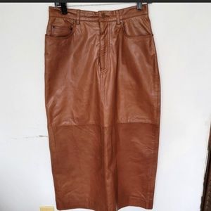 Ralph Lauren leather skirt